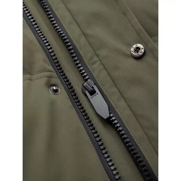  Moška parka OMBRE OM-JALJ-0310 TEMNO OLIVNO 