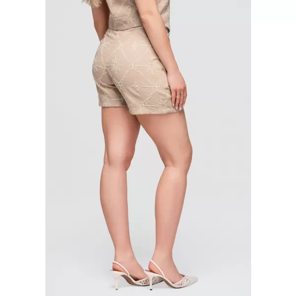  Ženske kratke hlače OMBRE OW-ST-E0019 TAUPE 