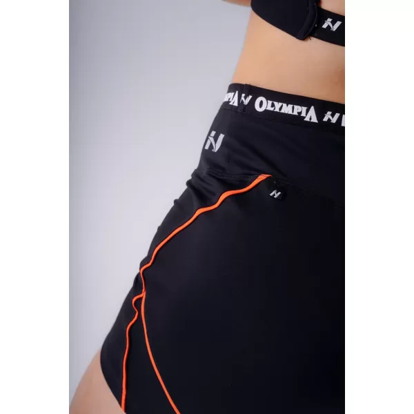  Ženske kratke hlače NEBBIA OLYMPIA HIGH-WAIST 937 ČRNA 