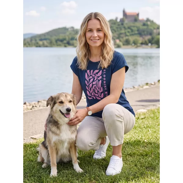  Ženska majica za prosti čas ALPINE PRO NOGERA 2 MOONLIT OCEAN VARIANTA PB 