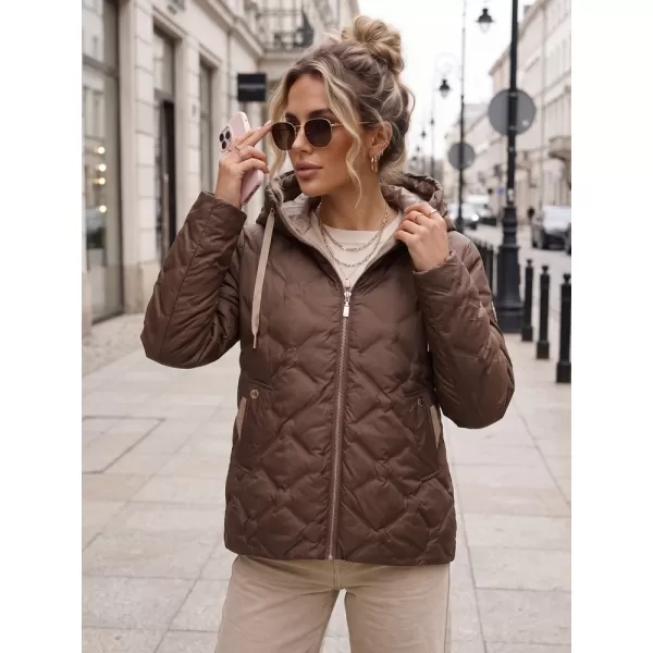  Ženska jakna DSTREET TY5883 RJAVA 