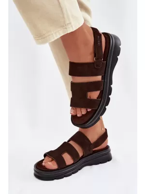 Ženske sandale BIG STAR SHOES TT274483 RJAVA/BEŽ