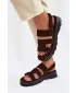 Ženske sandale BIG STAR SHOES TT274483 RJAVA/BEŽ