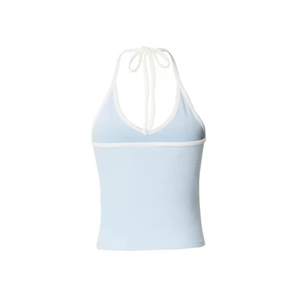  Ženski top URBAN CLASSICS TB8352-21550 ZAMRZNITEV MODRA 