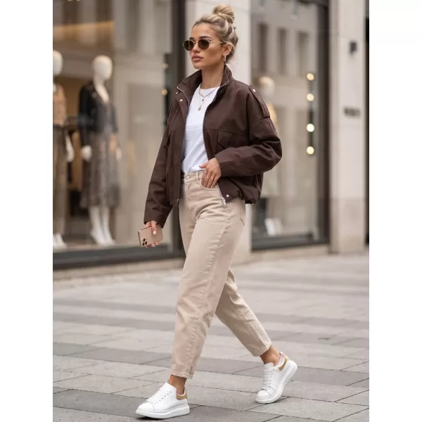  Ženska jakna DSTREET TY6089 RJAVA 