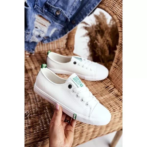 Ženske superge BIG STAR SHOES GG274006 BELA/ZELENA 