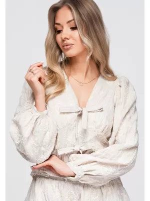 Ženska bluza OMBRE OW-TS-E0060 BEŽ