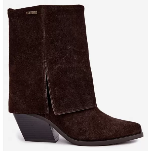  Ženski škornji BIG STAR SHOES UU274115 RJAVE/BEŽ SENCE 