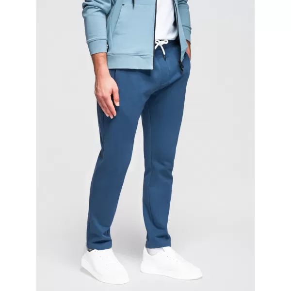  Moške hlače OMBRE OM-PABS-0304 TEMNO MODRA 