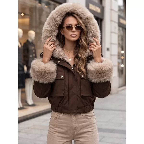  Ženska jakna DSTREET TY5836 RJAVA 