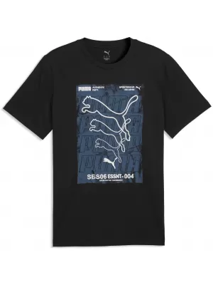 Moška majica s kratkimi rokavi PUMA GRAPHICS BOX TEE 69436601 ČRNA PUMA