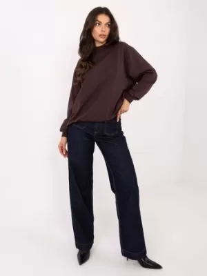 Ženski pulover BASIC FEEL GOOD RV-BL-5185.70P TEMNO RJAVA