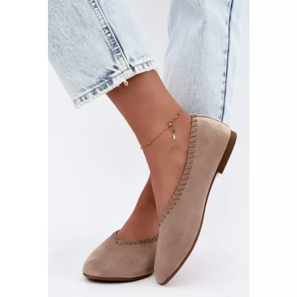  Ženske balerinke BOTO 9897 KAKI 