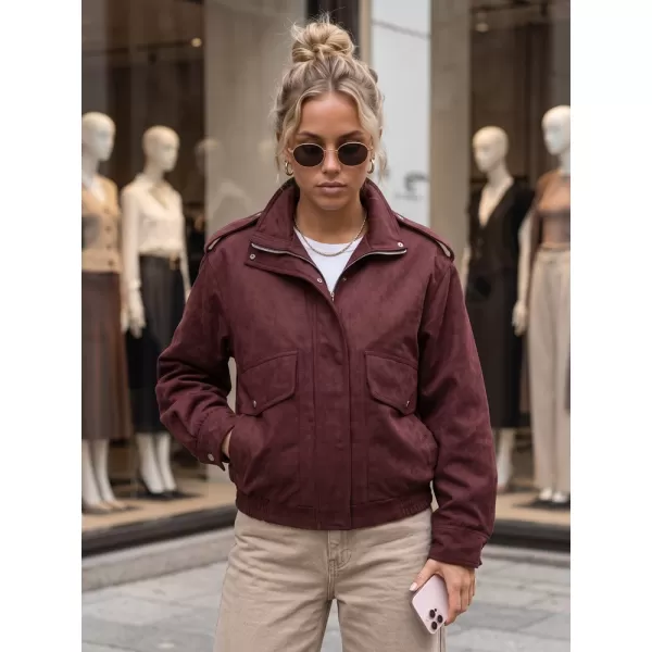  Ženska jakna DSTREET TY6066 BORDO 