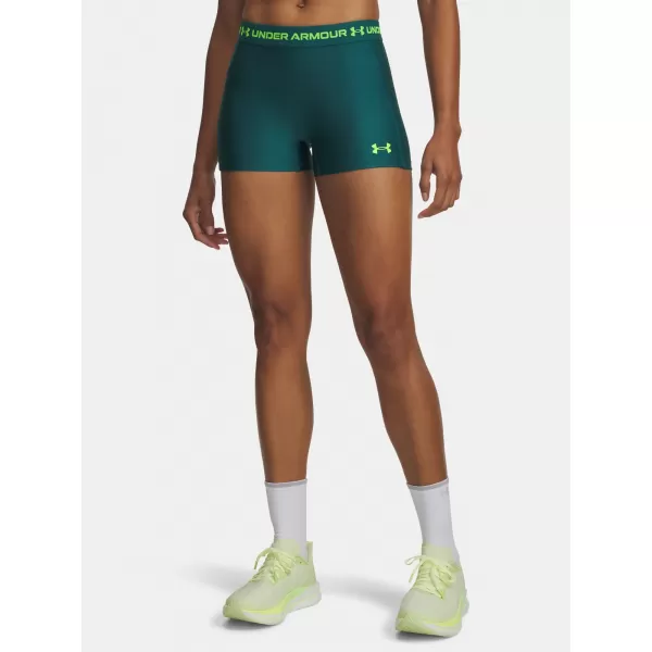  Ženske kratke hlače UNDER ARMOUR HEATGEAR SHORTY 6010725-338 ZELENA 