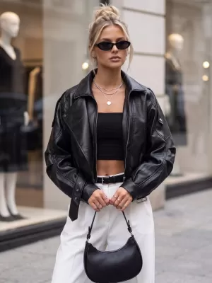Ženska jakna DSTREET TY5844 ČRNA