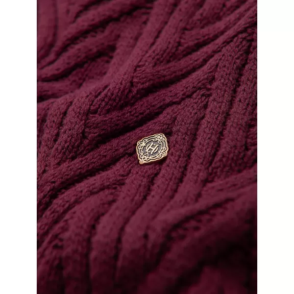  Moški pulover OMBRE OM-SWSW-0190 BORDO 