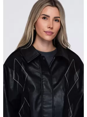 Ženska jakna OMBRE OW-JT-E0004 ČRNA