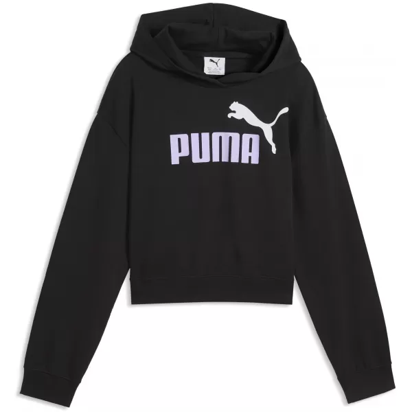  Otroški pulover PUMA ESS 2 COLOR NO. 1 LOGO SHORT LENGTH HOOD 68607255 PUMA ČRNA/SVETLA SIVKA 
