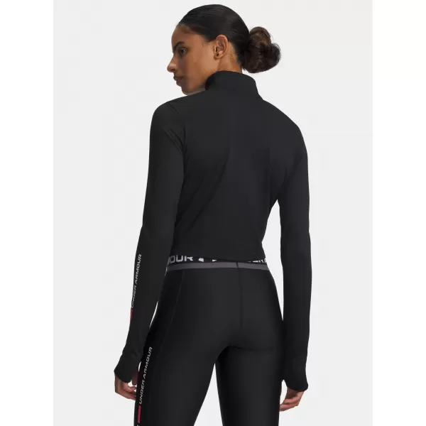  Ženska majica s kratkimi rokavi UNDER ARMOUR TECH BRANDED 1/2 ZIP 6009988-001 ČRNA 
