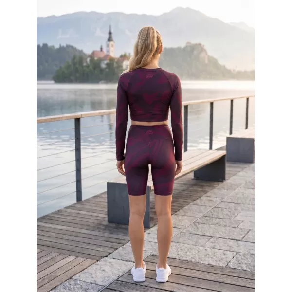  Ženske vrhunske pajkice čez kolena (nove velikosti) ALTISPORT VOJ/ALW072LEG06 VINSKO RDEČE 