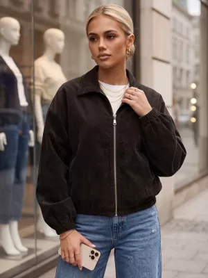 Ženska jakna DSTREET TY6053 RJAVA