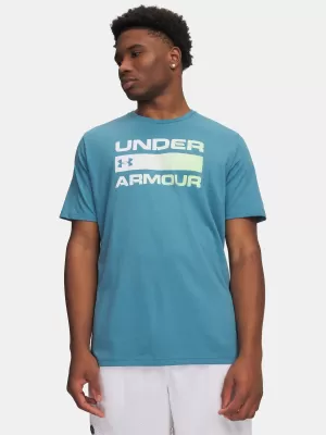 Moška majica s kratkimi rokavi UNDER ARMOUR TEAM ISSUE WORDMARK SS 1329582-466 MODRA