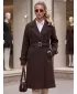 Ženski plašč DSTREET NY0794 RJAVA
