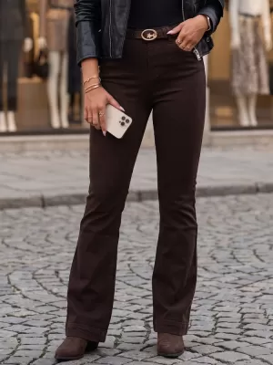 Ženske hlače DSTREET UY3135 RJAVA