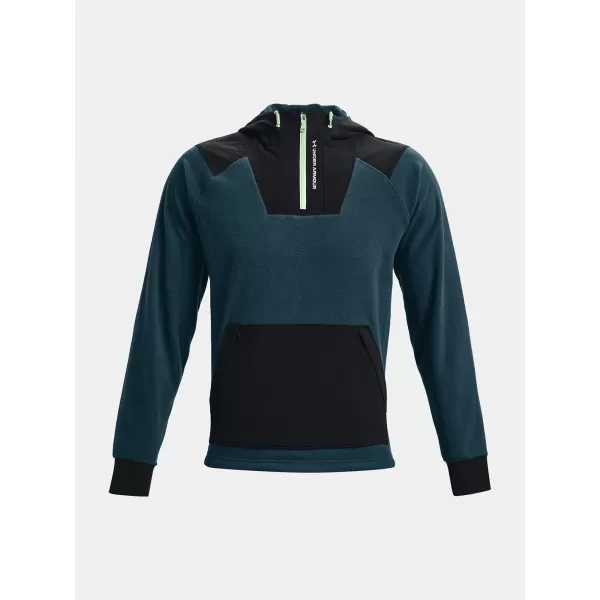  Moški pulover UNDER ARMOUR UA RUSH FLEECE HOODIE 1366177-413 MODRA 