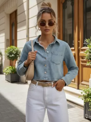 Ženska jakna DSTREET TY5692 MODRA