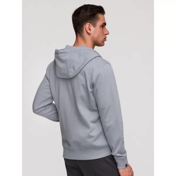  Moški pulover OMBRE OM-SSZP-0256 SIVA 