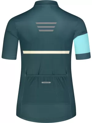 Ženski kolesarski dres NORDBLANC ENTHUSIAST NBSLF8084 ZELENA