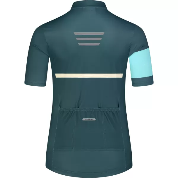  Ženski kolesarski dres NORDBLANC ENTHUSIAST NBSLF8084 ZELENA 