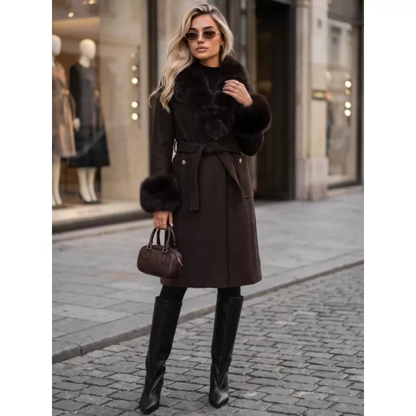 Ženski plašč DSTREET TY6076 RJAVA 