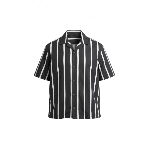  Moška srajca URBAN CLASSICS TB8429-00826 ČRNO/BELO 