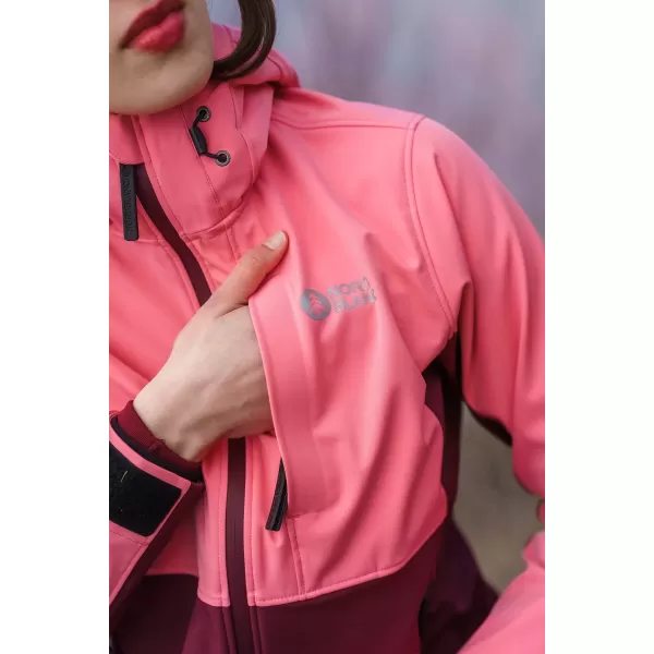  Ženska softshell jakna NORDBLANC BLINK NBSSL8320 ROZA 