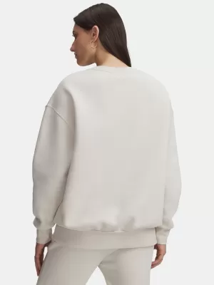 Ženski pulover UNDER ARMOUR ICON FLEECE OS CREW 1379475-110 BELA