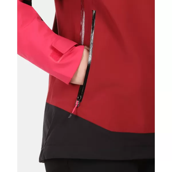  Ženska hardshell jakna KILPI MAMBA-W 1L0101KI TEMNO RDEČA 