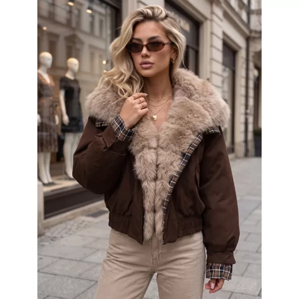  Ženska jakna DSTREET TY5839 RJAVA 