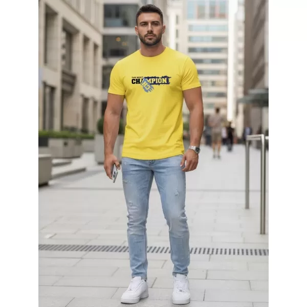  Moška majica s kratkimi rokavi DSTREET NX5017R-YE JANTAR 