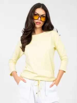 Ženska majica s kratkimi rokavi BASIC FEEL GOOD RV-BZ-4691.10X SVETLO RUMENA
