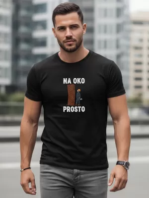 Moška majica s kratkimi rokavi DSTREET NX0107R-BK ČRNA