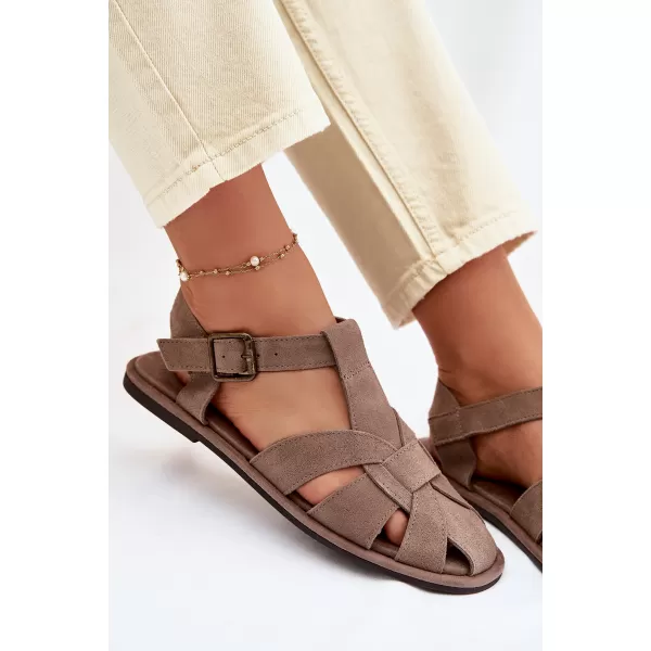 Ženske sandale BIG STAR SHOES TT274250 BEŽ 
