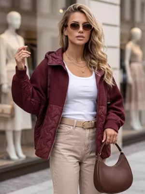 Ženska jakna DSTREET TY5916 BORDO