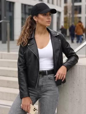 Ženska jakna DSTREET TY5717 ČRNA