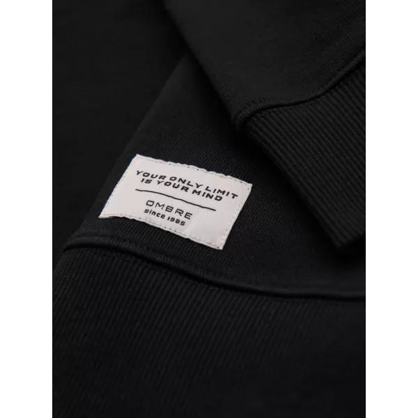  Moški pulover OMBRE OM-SSBN-0271 ČRNA 