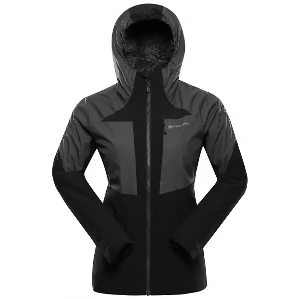  Ženska zunanja jakna ALPINE PRO TEMUNA ČRNA 