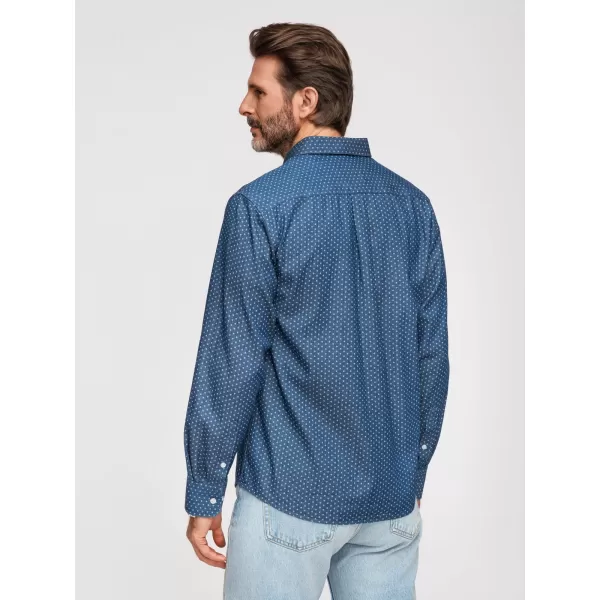  Moška srajca OMBRE K702 MODRA 