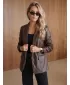 Ženska jakna DSTREET PY0165 RJAVA
